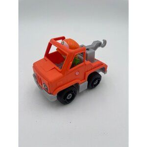 Fisher-Price Little People Orange Tow Truck With Figure For Kids